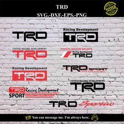 TRD Logo SVG Vector Digital product - instant download