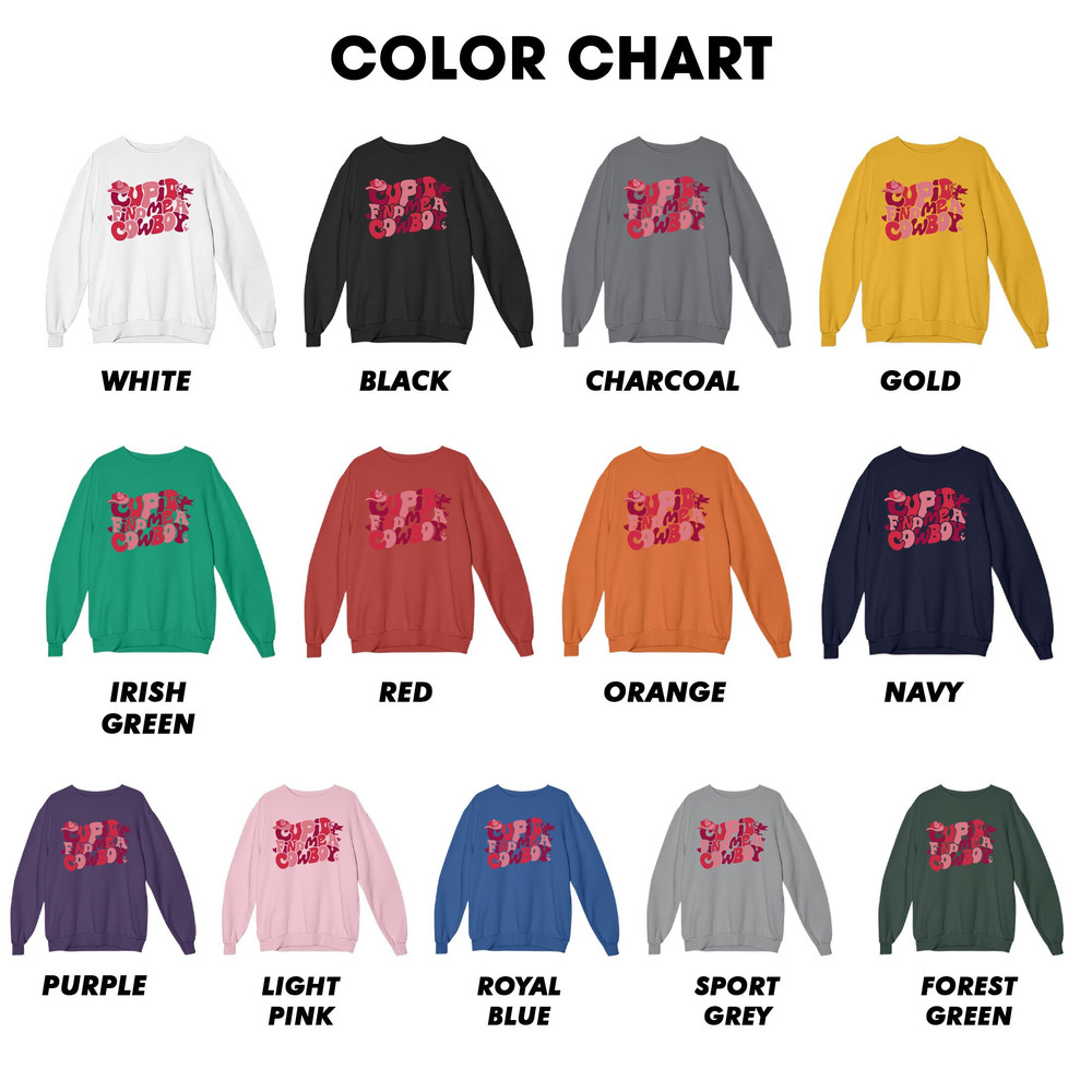 Cupid Find Me Cowboy Sweatshirt, Groovy Retro Cowgirl Shirt, Valentines Trending Shirt, Trendy womens Tshirt, Western Shirt - 2.jpg