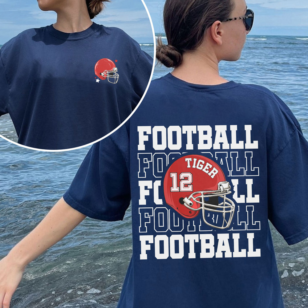 Custom Football T Shirt, Custom Football Mom Shirts, Football Custom Number And Name Shirt, Football Team T Shirt, Football Mom - 6.jpg