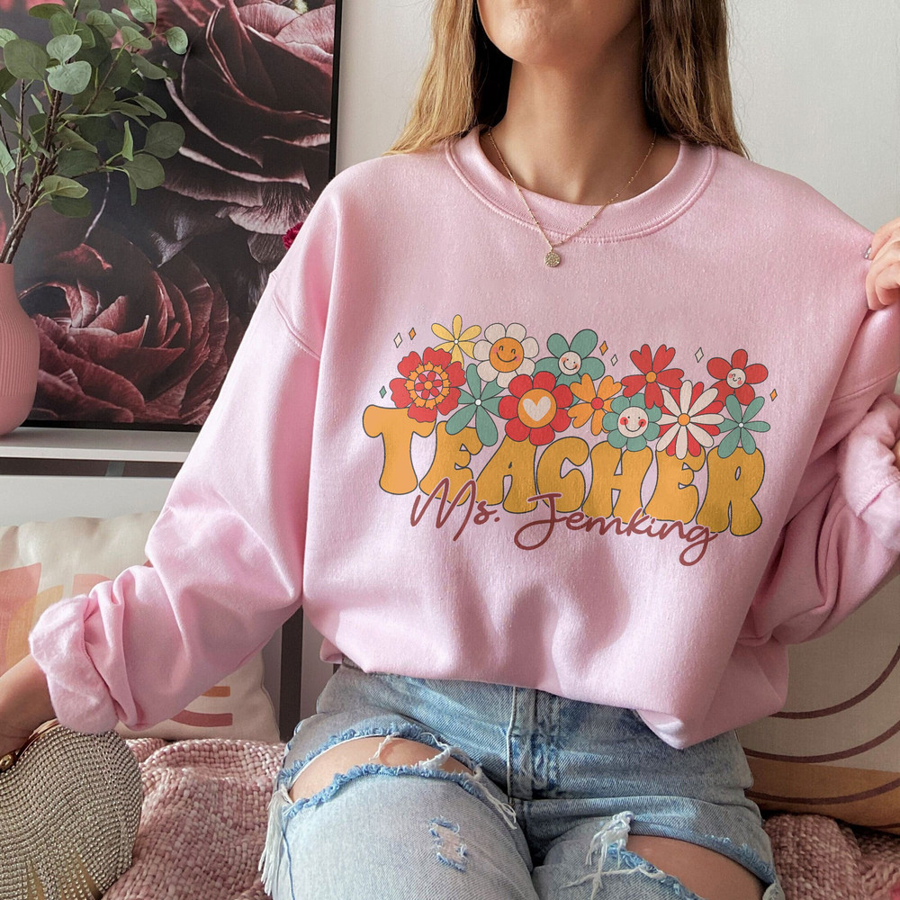 Custom Teacher Sweatshirt, Teacher Team Shirts, Personalized School, Teacher Gift, Customized Name Teacher Shirt, Elementary Teacher Shirt - 3.jpg