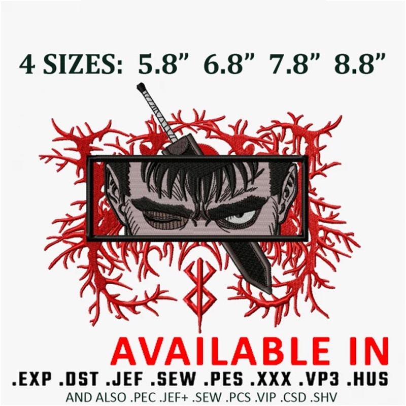 Guts Embroidery design