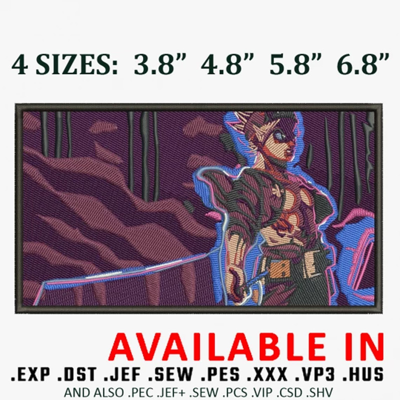 Asta Anime Embroidery design