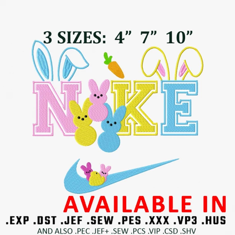 Cute Bunny Embroidery design