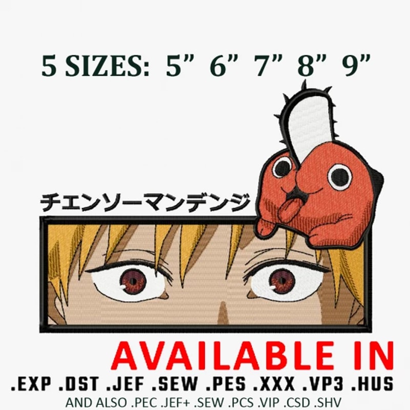 Denji eyes Embroidery Design