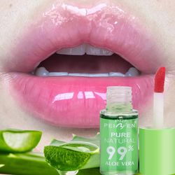 color changing lip balm aloe vera essence lipstick lipgloss long lasting moisturizing waterproof temperature change