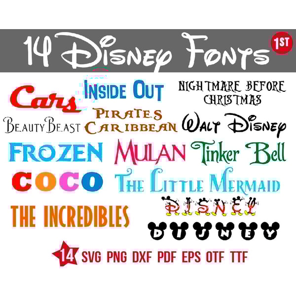 Disney Alphabet Svg, Disney & Friends Font svg Bundle, Disne | Inspire ...