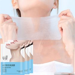 goat milk neck mask collagen firming anti-wrinkle whitening anti-aging mask beauty moisturizing lift firming neck skin