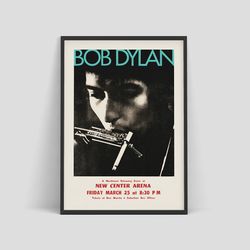 Bob Dylan - Concert Poster with The Hawks, Seattle, 1966