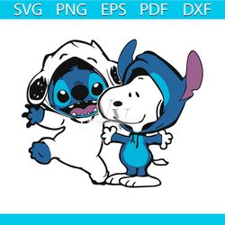 stitch and snoopy friends svg, stitch svg, snoopy svg, disney svg, svg cricut, silhouette svg files, cricut svg, silhoue