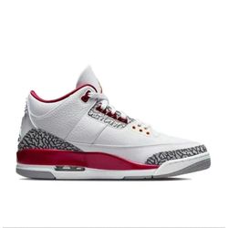 nike air jordan 3 cardinal red sneakers