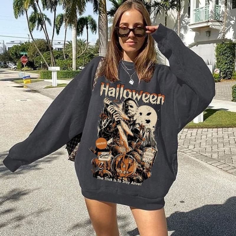 Halloween Horror Movie Crewneck Sweatshirt, Scream Sweatshirt, Scream Horror Movie Shirt, Scream Ghostface Shirts, Michael Myers Sweatshirt1.png