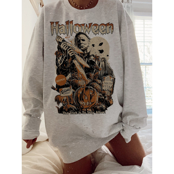 Horror discount crewneck sweatshirt