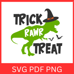 trick rawr treat svg | boys halloween svg | dinosaur svg | funny halloween design | trick rawr treat dinosaur svg design