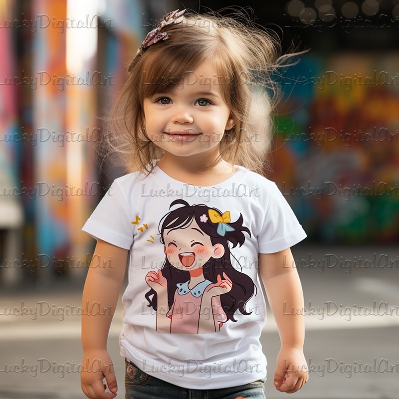 T-Short-Clipart happy girl_.png