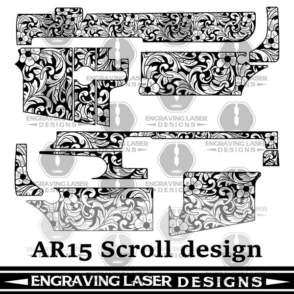 This Engraving Laser Designs AR15 Scroll design | Inspire Uplift