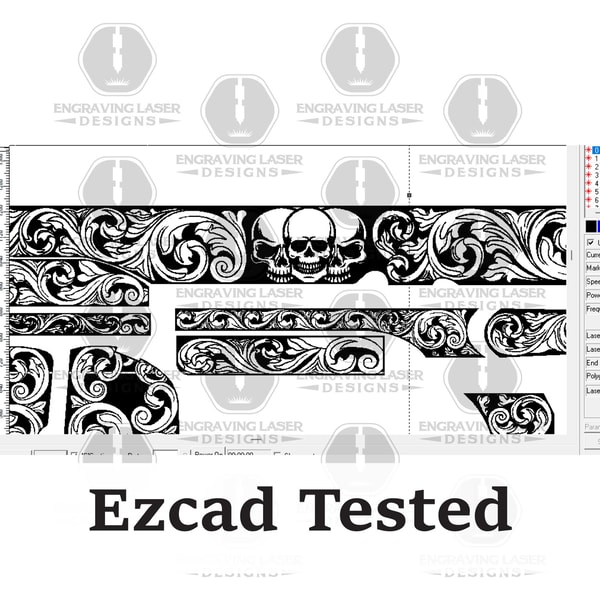 This Engraving Laser Designs Colt 1911 Scroll & Skull Design | Inspire ...