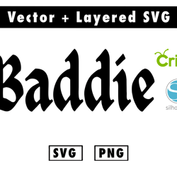 baddie svg and png files for cricut machine , anime svg , manga svg , goku svg
