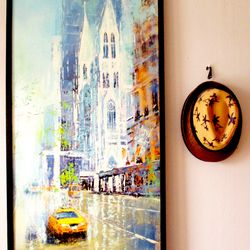 New York Painting, Original Oil Painting on Canvas, Modern Impasto City Painting by "Walperion Paintings"