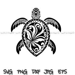 tribal sea turtle svg, hawaiian cut file, maori png, ocean animal vector, clip art & image files