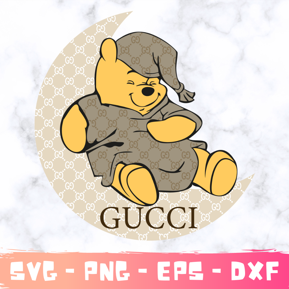 Pooh Bear Gucci SVG, Winnie The Pooh Png, Gucci PDF, Gucci Logo Fashion SVG, Gucci Logo EPS, Fashion Logo Png - Download