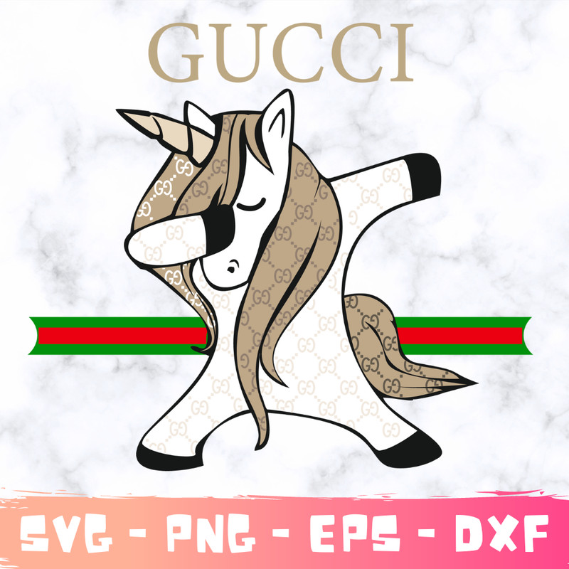 Logo gucci unicorn Brand Svg, Fashion Brand Svg, unicorn gucci logo Silhouette Svg File Cut Digital Download.
