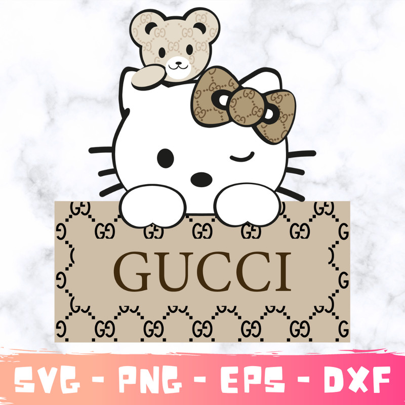 Gucci Hello Kitty Png, Hello Kitty Png, Gucci Png, Gucci Logo Fashion Png, Gucci Logo Png, Fashion Logo Png - Download