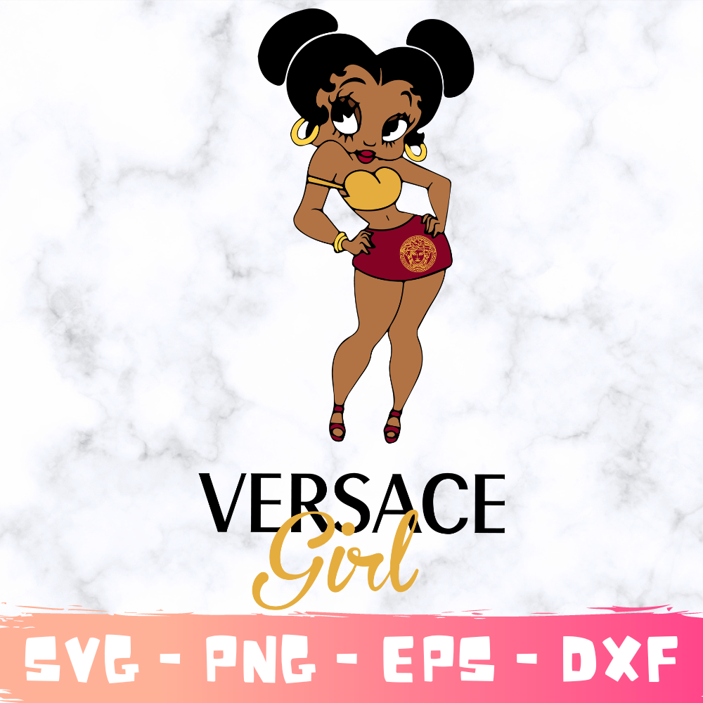 Versace girl Svg, Fashion Brand Svg,Famous Brand Svg, Silhouette Svg Files, Layered Files, Versace PNG-SVG-EPS-DXF