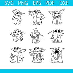 baby yoda svg, yoda svg, baby yoda bundle svg, the mandalorian, star wars svg, mandalorian, starbucks svg, coffee svg,sv