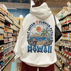 hawaii beach hoodie, ocean beach sweatshirt, coconut girl aesthetic shirt, summer vibes clothes