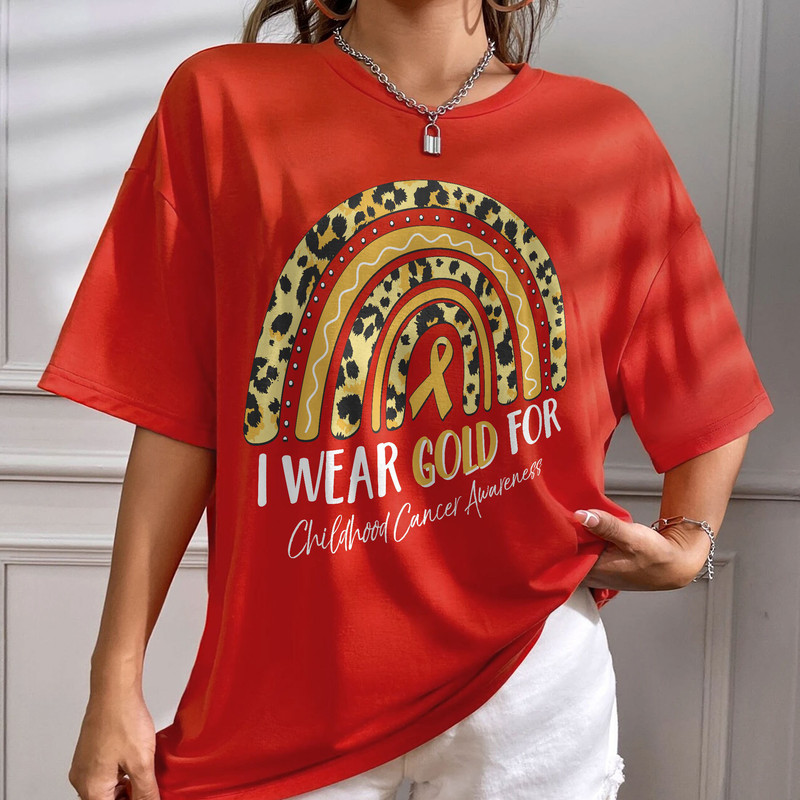 I Wear Gold For Childhood Cancer Awareness Sweatshirt, Childhood Cancer Shirt, Motivational Tee, Childhood Cancer Awareness, Cancer Support - 6.jpg