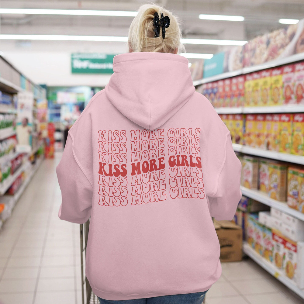 LGBTQ Sweatshirt, Kiss More Girls Hoodie, Gay Pride Shirt, Lesbian Shirt,Pride Month Shirt,Queer Gift,Lesbian Clothing,LGBT Pride Tee - 4.jpg