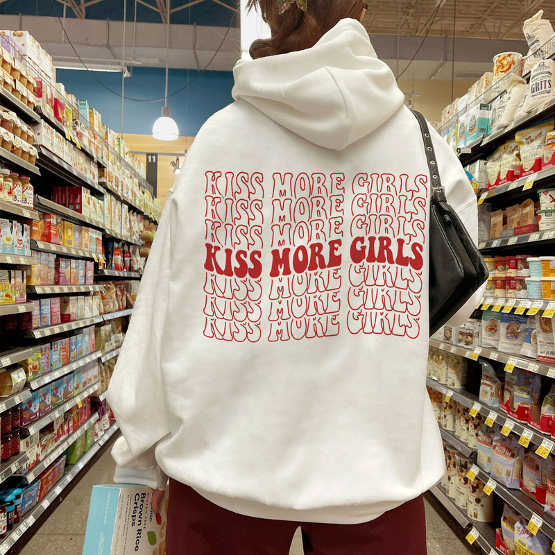 LGBTQ Sweatshirt, Kiss More Girls Hoodie, Gay Pride Shirt, Lesbian Shirt,Pride Month Shirt,Queer Gift,Lesbian Clothing,LGBT Pride Tee - 5.jpg