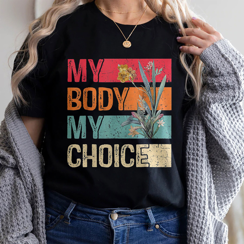My Body Choice Mind Your Own Uterus Shirt Floral My Uterus T-Shirt , Planned Parenthood Shirt - 1.jpg