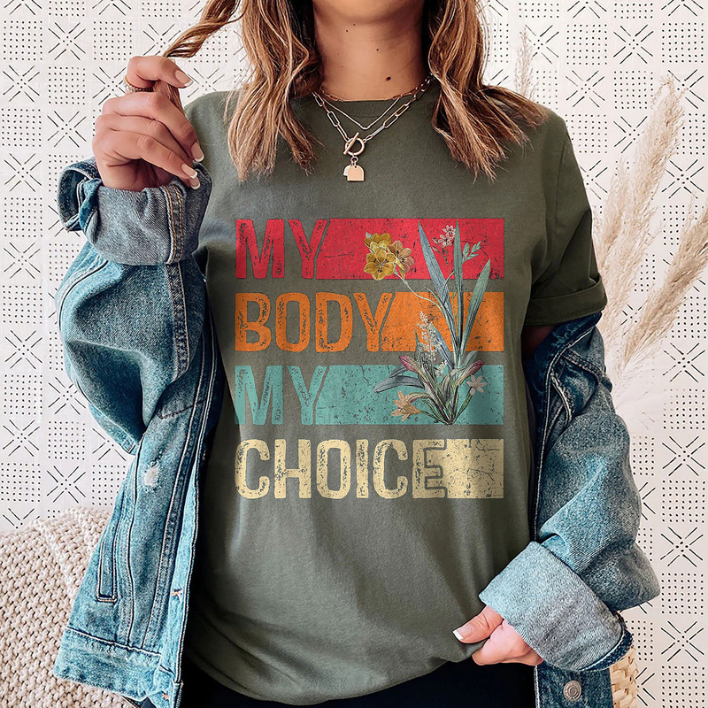 My Body Choice Mind Your Own Uterus Shirt Floral My Uterus T-Shirt , Planned Parenthood Shirt - 2.jpg