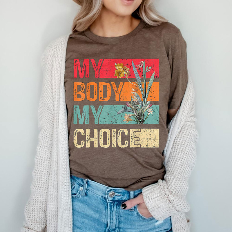 My Body Choice Mind Your Own Uterus Shirt Floral My Uterus T-Shirt , Planned Parenthood Shirt - 3.jpg