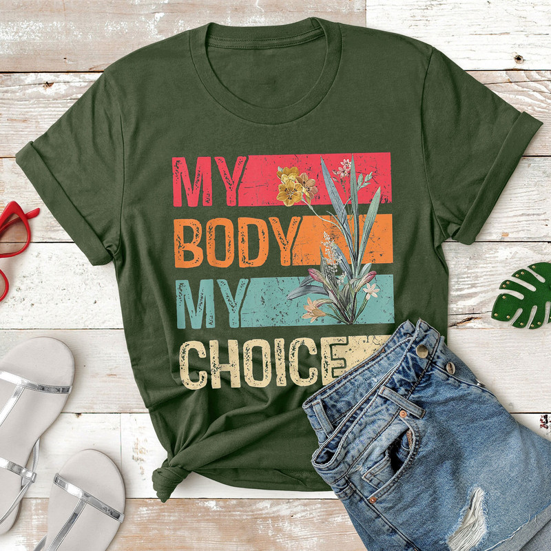 My Body Choice Mind Your Own Uterus Shirt Floral My Uterus T-Shirt , Planned Parenthood Shirt - 4.jpg