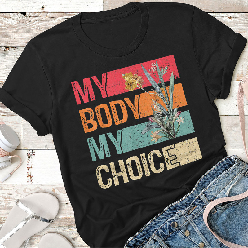 My Body Choice Mind Your Own Uterus Shirt Floral My Uterus T-Shirt , Planned Parenthood Shirt - 5.jpg