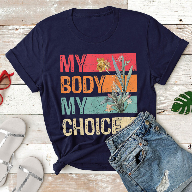 My Body Choice Mind Your Own Uterus Shirt Floral My Uterus T-Shirt , Planned Parenthood Shirt - 6.jpg
