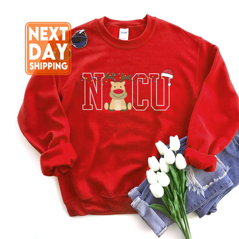 NICU Christmas Sweatshirt, Neonatal Intensive Care Nurse Hoodie, Neonatal ICU Nurse Crewneck, Neonatal Intensive Care Unit Nurse - 3.jpg