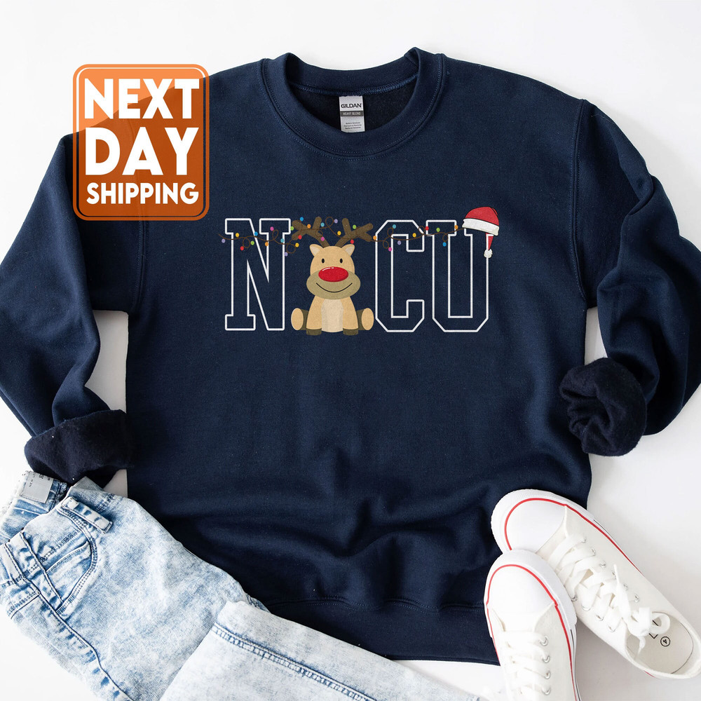NICU Christmas Sweatshirt, Neonatal Intensive Care Nurse Hoodie, Neonatal ICU Nurse Crewneck, Neonatal Intensive Care Unit Nurse - 4.jpg