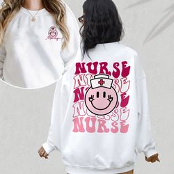 personalized nurse sweatshirt, custom nurse shirt, nurse sweater, new nurse gift, nursing school stu