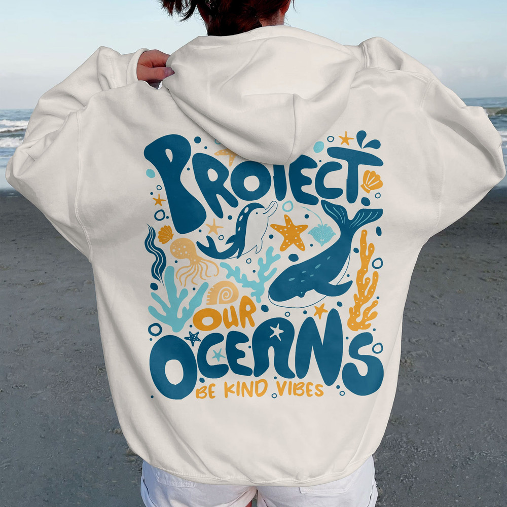 Protect Our Oceans Hoodie, Respect The Locals Shirt, Save The Ocean Shirt, Beach Tshirt, Coconut Girl Aesthetic Shirt, Surf Sweatshirt - 1.jpg