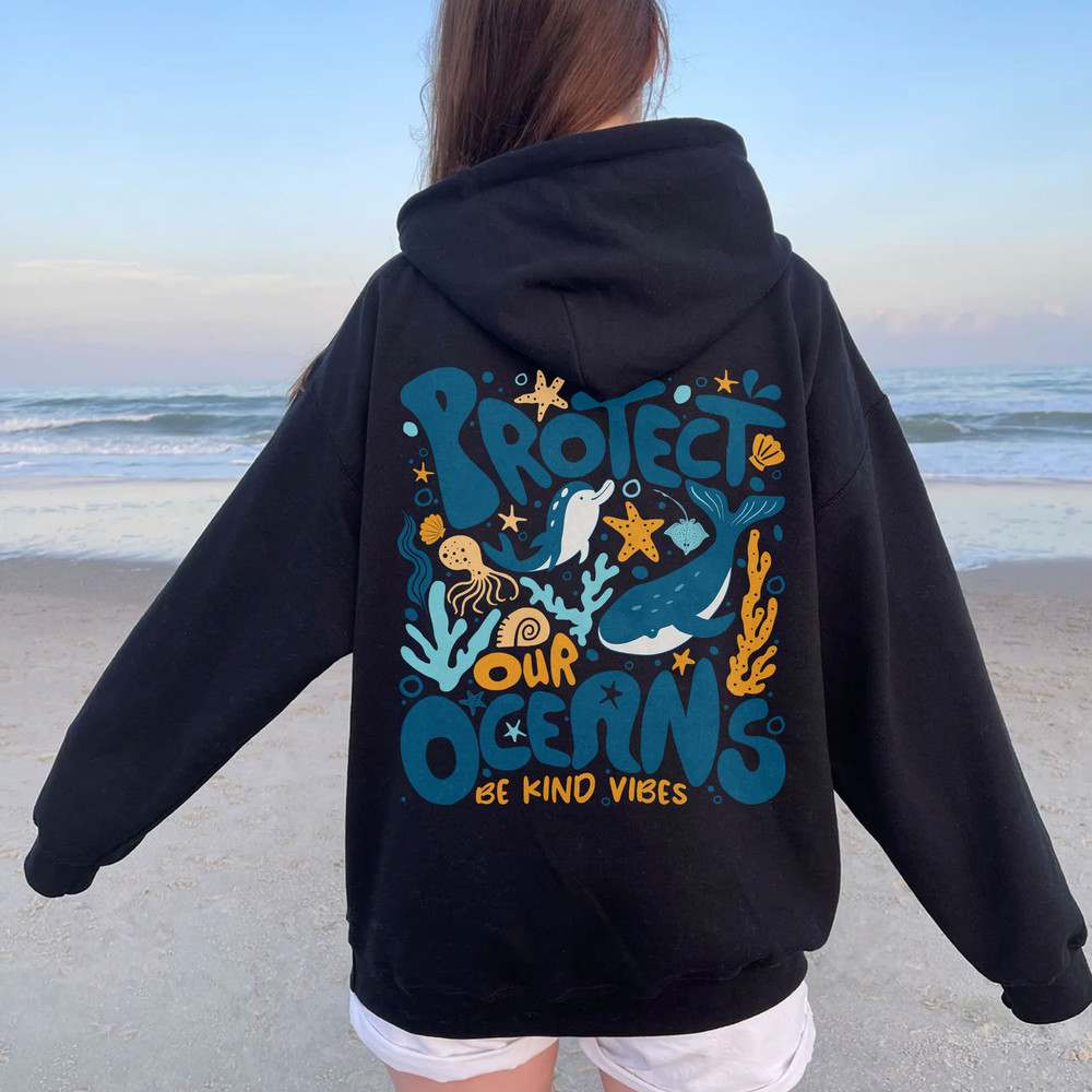 Protect Our Oceans Hoodie, Respect The Locals Shirt, Save The Ocean Shirt, Beach Tshirt, Coconut Girl Aesthetic Shirt, Surf Sweatshirt - 6.jpg