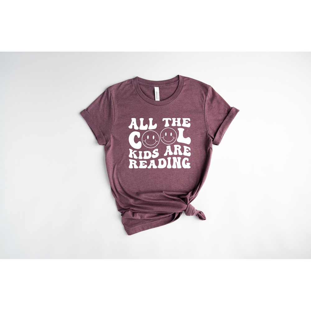 All The Cool Kids Are Reading Shirt Gift for Book Lovers T-shirt for Librarians Cute Book worms - 4.jpg
