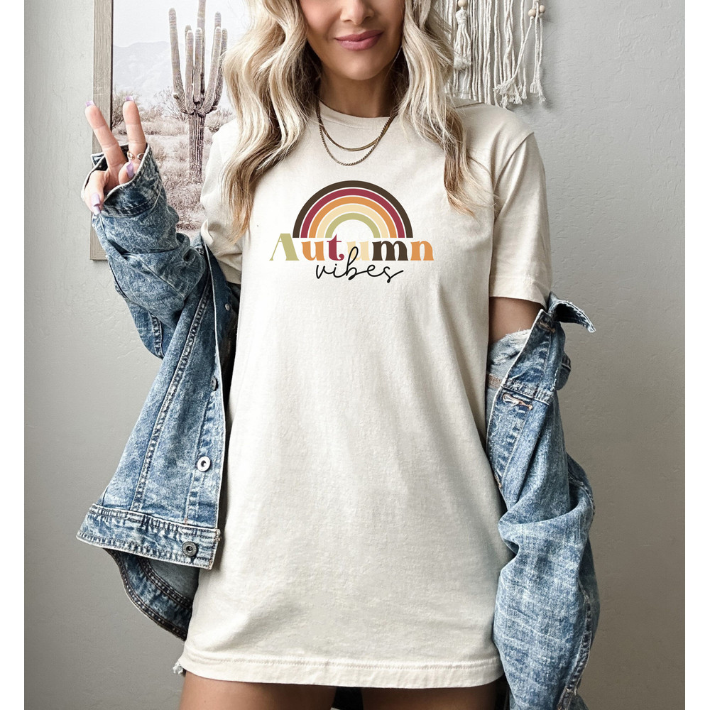 Autumn Shirt for Women, Fall Gift, Womens Halloween Shirt, Cute Fall Shirts, Hello Pumpkin,Fall Vibes,Thankful Grateful Blessed,Autumn Vibes - 5.jpg