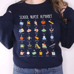 school nurse alphabet t shirt, school nurse appreciation, rn nurse t shirt, nursing school shirt, fu