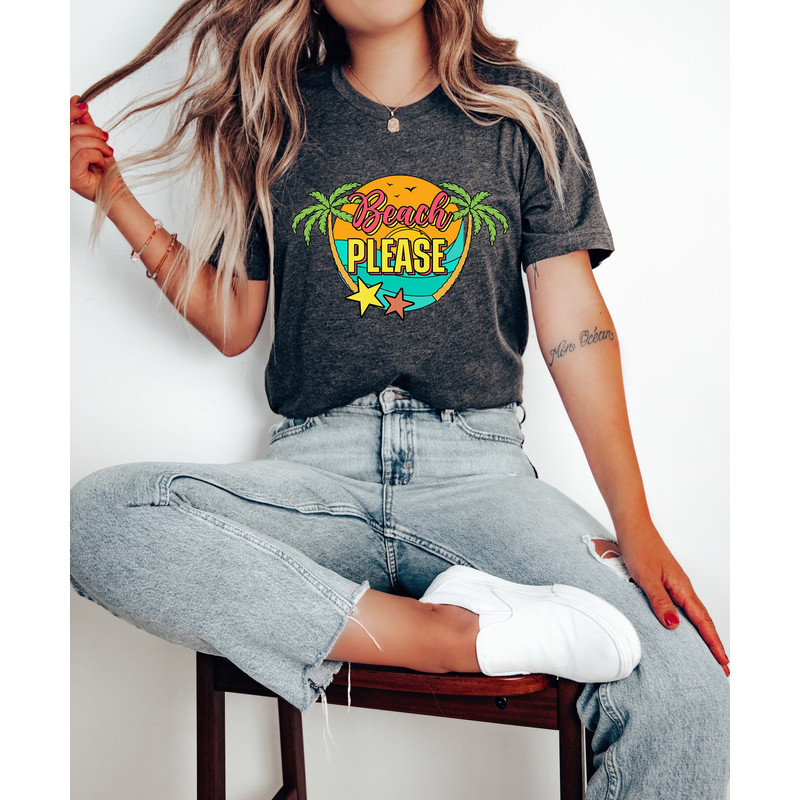 Beach Please Shirt, Beach Volleyball Shirt, Summer Vibes T-Shirt, Summer Vacation Shirt,Road Trip Shirt, Adventure Lover Shirt - 1.jpg