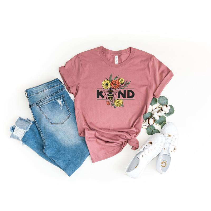 Bee Kind Sweatshirt, Inspirational Shirt, Kind Heart Shirt, Motivational Tee, Positive T-Shirt, Gift For Her, Women Sweatshirt - 5.jpg