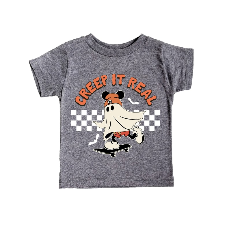 Creep It Real Onesie, Retro Halloween Bodysuit, first halloween gift, Newborn Gift Idea for Halloween, Ghost Halloween Baby Onesie - 2.jpg