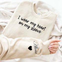 custom mama sweatshirt with children name on sleeve, new mom gift, gift for mom, mothers day gift, personalized mama swe